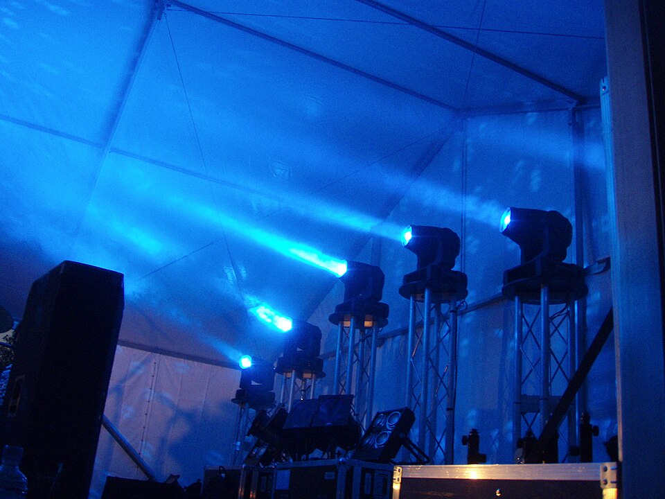 Moving head — fotografia de referência